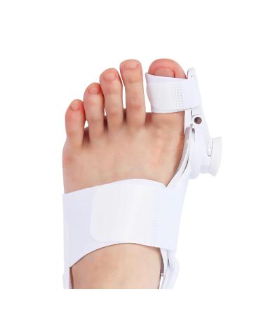 Dukars Bunion Corrector for Men & Women - Adjustable Big Toe Splint for Relief & Orthopedic Hammer Toe Straightener (White) | International Shipping Available - Buy Online on GoSupps.com