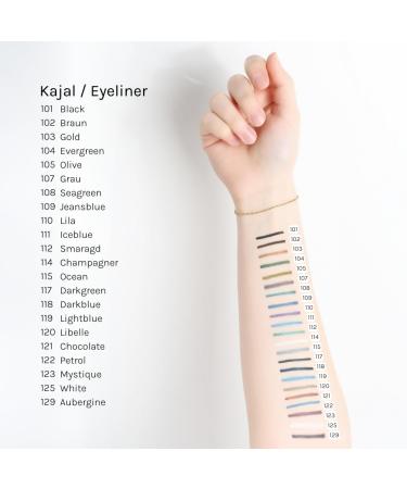 Cosline Kajal & Eyeliner No. 107 - Gray (Anthracite) | Waterproof Vegan Soft Application Strong Pigmentation | Made in Germany - Shop Internationally! - Buy Online on GoSupps.com