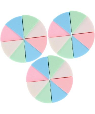 minkissy 12 Sets Triangular Sponge Puff Women Sponge Puff Emulsion The Face Loose Powder Miss - Buy Online on GoSupps.com