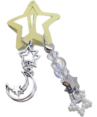 Color Five-pointed Star Hair Clip Sweet Cool Filigree Metal Bang Hairpins Simple Fashion Children Girls Hair Headdress Star Hair Clip - Buy Online on GoSupps.com