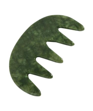 Sewoart Massagekamm from Jade Gua-Sha comb for the scalp Broad tooth massage comb massage comb for scalp jade massage comb massager tool handy massage comb jade massage comb