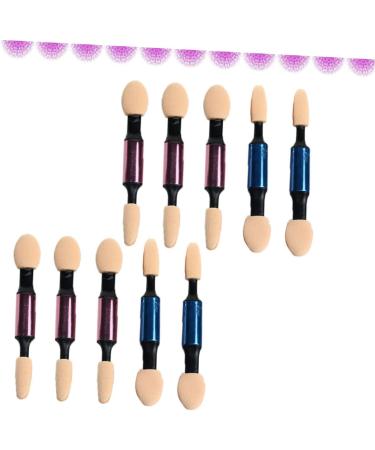 FOMIYES 10pcs Makeup Brush Eye Shadow Applicator Eye Shadow Brush Eye Shadow Stick Miss Double Head - Buy Online on GoSupps.com