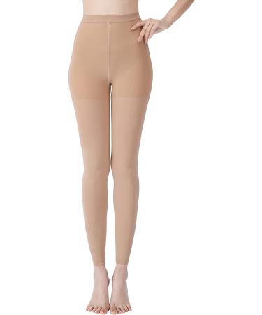 MAGANG Compression Pantyhose XX-Large 15-20mmHg - Footless Waist High Support Stockings for Varicose Veins, Edema, Swelling - Unisex Medical Pantyhose for Nursing - Beige - Buy Online on GoSupps.com