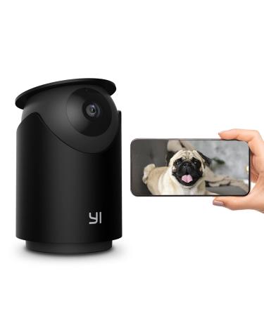 YI Dog Camera with Phone App, WiFi Indoor Cam with 2-Way Audio, Night Vision, 360-degree, Sound Motion Detection, Cat Pet Puppy Bird Animal Doggie Nanny Cam, Compatible with Alexa and Google