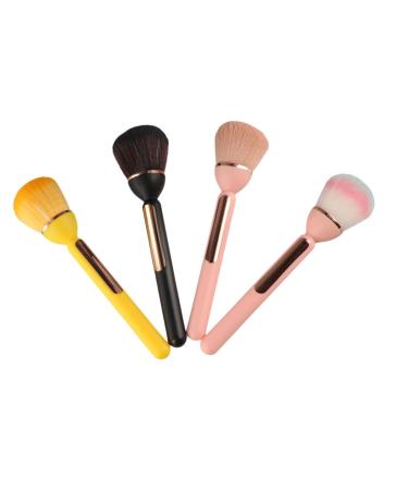 Small Light Bulb Blush Brush 4PCS Nail Dust Brush Portable Makeup Brush Plastic Handle Makeup Brush Powder Remover Brush Blush for Makeup