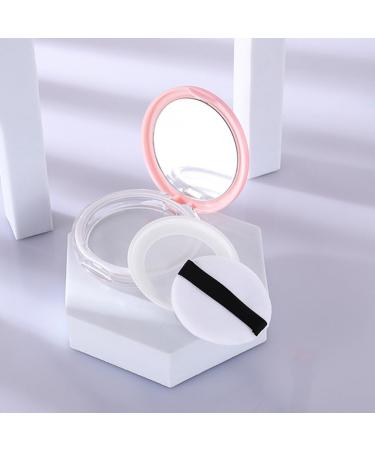 Beaupretty Powder Puff Storage Box & Mini Makeup Sponge Case - Travel-Friendly Cosmetic Clamshell in Pink & Black - Buy Online on GoSupps.com
