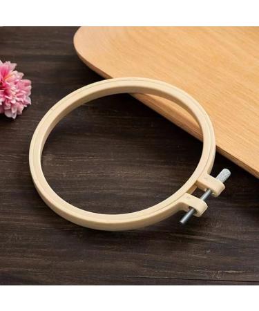 VITKSTAR 5-Piece Plastic Embroidery Hoop Set - 3 to 8 inch Circle Cross Stitch Hoops for Embroidery and Cross Stitch (Multicolour/Light Yellow) - Buy Online on GoSupps.com