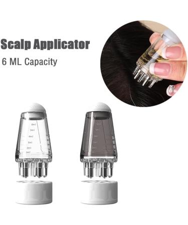 Hair Oil Applicator Bottle Hair Scalp Applicator Portable Liquid Oil Dispenser Root Comb Applicator Bottle Scalp Massage Comb with Roller Ball Mini Hair Raising Solid Hair Massage Tool (Grey) - Buy Online on GoSupps.com