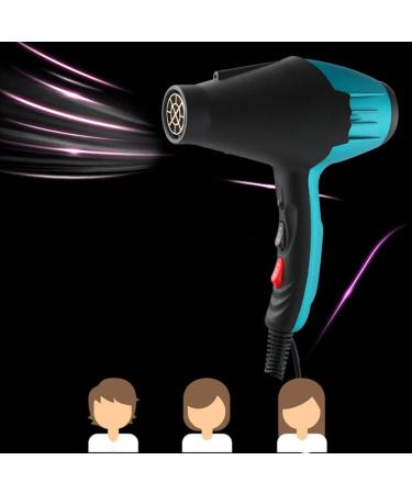 Professional Ionic Hairdryer 1800W Hair Dryer Salon with Diffuser Nozzles Set Fast Blow Dryer with 3 Heat 2 Speed Cool Shot Long Cable Quiet Low Noise Lightweight Suitable for Family Travel small gift - Buy Online on GoSupps.com
