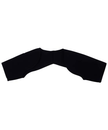 Milisten Double Shoulder Support Sleeping Warm Brace Stability Compression Sleeve Wrap Soft Guard for Rotator Cuff Shoulder M