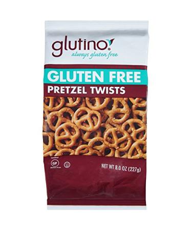 Glutino Gluten Free Pretzel Twists, 8-Ounce Bags (Pack of 12) Pretzel Twists 8 Ounce