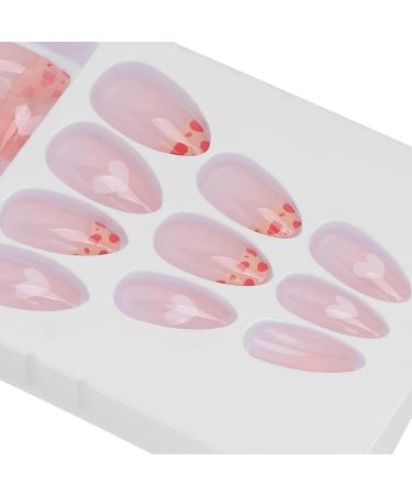 Pink Leopard Press On Fake Nails Pink Artificial False Nails Nail Art Tips Fashionable Full Cover Fake Nails Medium Length Fake Nails Transparent False Nails - Buy Online on GoSupps.com