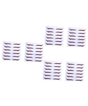 TOVINANNA 36 Pairs Glitter Eyeliner Cosmetic Woman Line Stickers