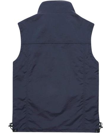 Gihuo Men's Fishing Vest Utility Safari Travel Work Vest - Navy X-Large - Buy Online on GoSupps.com