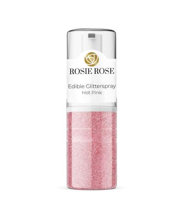 Glitter spray 5g | Edible glitter spray for muffins & cakes or cakes - cake decoration | ROSIE ROSE (HotPink) Hot Pink