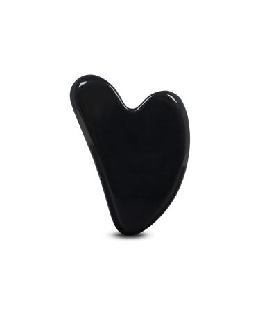 Buy Obsidian Sculpting Gua Sha Stone - Best for Facial Massage & Skincare | International Shipping Available - Buy Online on GoSupps.com