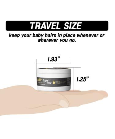 Nobless Premium Edge Wax Styling Edge Tamer 2 Day Extra Extreme Hold with Black Castor Oil & Olive Oil - Travel Size 1.01fl oz/30ml - Buy Online on GoSupps.com