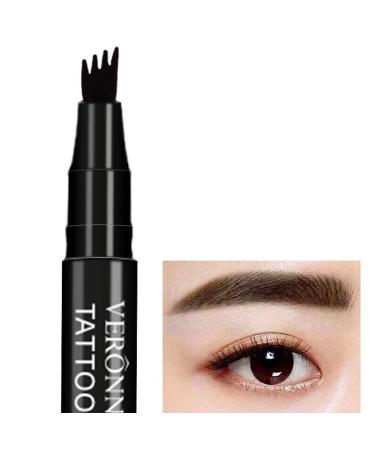 Four Forked Liquid Water Eyebrow Pencil 3D Simulation Native Eyebrow Natural Anti Sweat Eyebrow Pencil Four Colors (Color : 04)