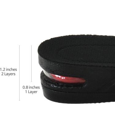 Adjustable Shoe Lifts Insoles for Leg Length Discrepancies - Full Length (1 Left + 2 Fillers) - Buy Online on GoSupps.com