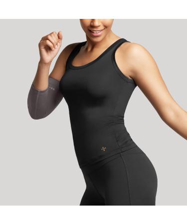 Tommie Copper Infrared Compression Elbow Sleeve for Support & Stability - Slate Grey Medium | Best Elbow Brace for Pain Relief & Recovery - Buy Online on GoSupps.com