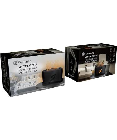 First Health Virtual Flame Diffuser - Aromatherapy & Humidifier with Timer Remote Control & 3 Lighting Modes - Ideal Essential Oil Diffuser for Home - Buy Online on GoSupps.com