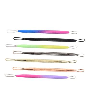DOITOOL 7pcs Hidden Blackhead Tool Pimple Mixed Cleaning Supply Beauty Pore Steel Removal Comedone Removers