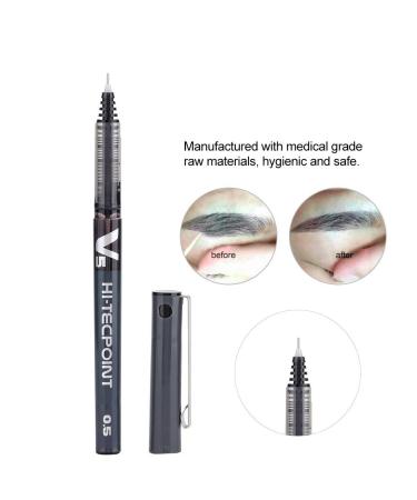2 Color Tattoo Marker - Semi-Permanent Eyebrow Positioning Pen in Black - Buy Online on GoSupps.com