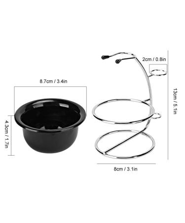Professional Metal Shaving Brush Holder & Foam Soap Bowl Set - Multifunctional Bar Turf Tools for Grooming Accessories - Buy Online on GoSupps.com