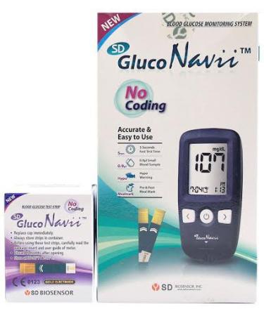 Gluco Navii Blood Glucose Monitoring System + 50 Free Test Strips