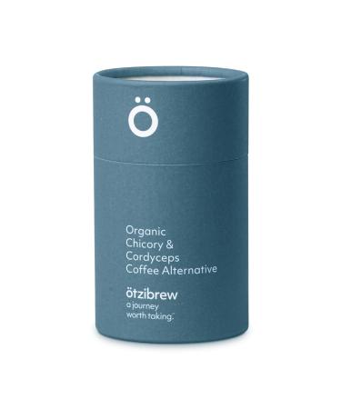 tzibrew Organic Coffee Alternative Chicory & Cordyceps Dark Roast Original Recipe - Rich in Prebiotics and Antioxidants 50+ Servings Caffeine-Free Vegan Dairy & Gluten Free (160g)