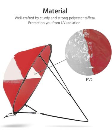 Karibou 42 Downwind Wind Sail Kit | Kayak & Paddle Board Accessory | Easy Setup & Portable | Red - Buy Online on GoSupps.com