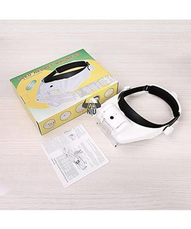 Magnifying Headband Magnifier Eyewear Lamp LED Illuminated Loupe Magnifier Magnifying Glasses 1.5X 2X 5X Lens Magnifying Glass Read Repai Good Times - Buy Online on GoSupps.com