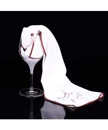 Sgnsvj Set of 2 Champagne Glass & Wine Glasses Polishing Cloths Fine Microfibre Cloth for -Free Cleaning - Buy Online on GoSupps.com