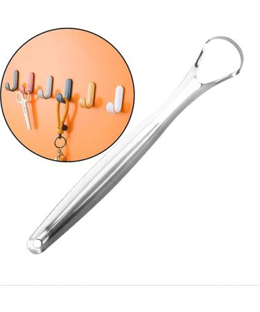 Stainless Steel Tongue Cleaner - Wide Head Design for Optimal Oral Hygiene | Eco-Friendly & Durable - Buy Online on GoSupps.com