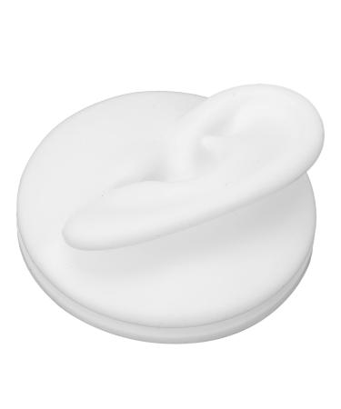 Human Ear Model Fake Ear Model Simulation Human Ear Silicone Ear Sample Display Display Tools Sigle Ear for Practice Piercing(Left Ear)