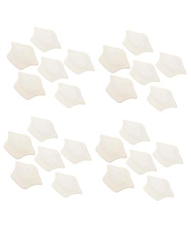 FOMIYES 12 Pairs Cuttable Half Size Stickers Heel Non Slips Pad Heel Insole Abrasion-Proof Heel Pad Heel Bunion Shoe Heel Pads Protector Can Be Cut Woman Sponge White