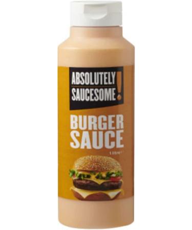 Burger Sauce 1L Restaurant Quality Ideal for Home use fakeaways takeaways or BBQs.Absolutely Saucesome