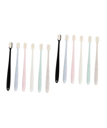 Minkissy 12 STK toothbrush Protect Protection tent tooth Brush Gift Ideas Dnourth Sticks for Children's Cleaning Bush made of silicone bristle adult tooth so soft captivity travel pbt