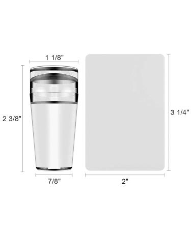 HJ-NAT074-2 French Silicone Nail Art Stamp Set - 2-Piece Transparent Template for Manicure & Scrapbooking - Buy Online on GoSupps.com