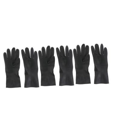 VINTORKY Men Shampoo 3 Pairs Hair Color Shampoo for Men Moisturising Gloves Large Thick Rubber Gloves Guantes Desechables Color Depositing Shampoo Dying Hairdressing Supplies Man Hair Dye