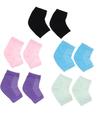 DOITOOL 5 Pairs Gel Socks Moisturizing Heel Soft Ventilate Heel Socks Foot Care Socks Anti Crack Heel Socks Moisturizing Socks Anti-Crack Socks Men and Women Breathable Facial Mask - Buy Online on GoSupps.com
