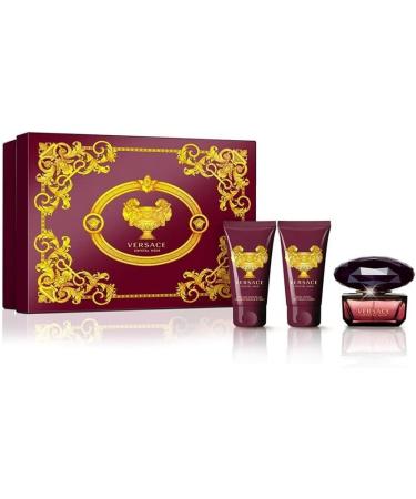 Versace Crystal Noir Women's Gift Set 3 Count - Buy Online on GoSupps.com