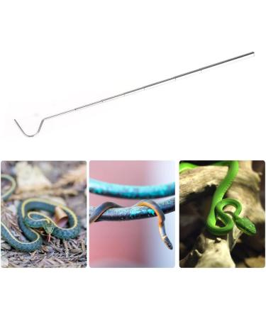 Tebinzi Snake Tongs | Stainless Steel Snake Catcher Tool Reptile Hook Length 6.30-26.78in Maintain A Safer Distance for Catching Controlling Moving Copperhead Silver - Buy Online on GoSupps.com
