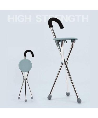 Portable Crutches for The Elderly Four-Legged Cane with Seat Walker Non-Slip Walking Stick with Hospital Interesting Safehappy Smooth Sailing - Buy Online on GoSupps.com