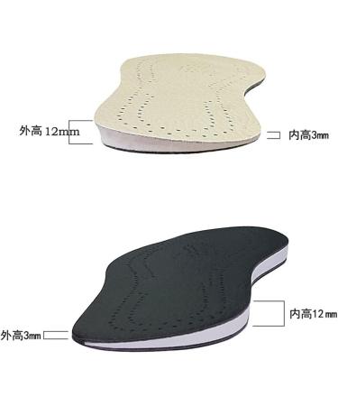 Buy 2 Pairs Leather Wedge Insoles - Correct Supination & Pronation Orthopedic Inserts for Foot Alignment Knock-Knee Pain Relief Size 41/42 - International Shipping Available - Buy Online on GoSupps.com