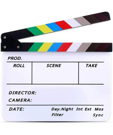 Movie Film Video Clapboard Director's Cut Action Scene Clapper Board Movie Theme Party Decorations - Black/Colorful  11.8x10.6 inches - Buy Online on GoSupps.com