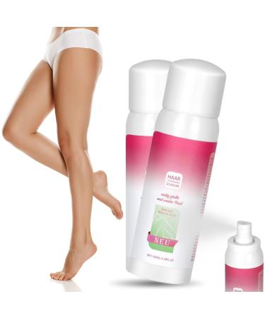 LOPHE 2Pcs Spray D pilatoire Sans Douleur - Zones Intimes Bikini Visage & Corps - Formule Hypoallerg nique Sans Irritation - Vegan Cruelty Free - pilation Lisse R sultats Express