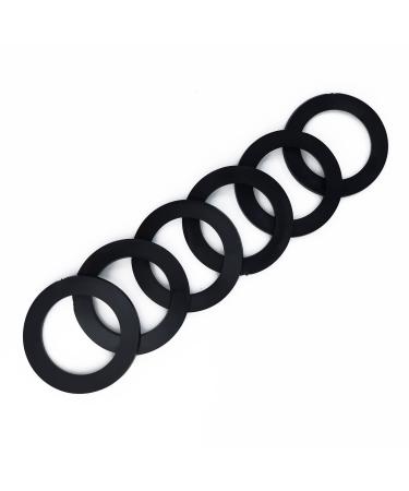 Qrity 6 pieces of drain pipe blind-cap seal for kitchen sink 45 mm drain seal drip ring rubber disc for G 1 1/2-inch fittings Anneau d' tanch it -45mm