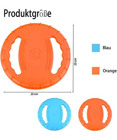 GERUI Dog Frisbee - Bite-Resistant Interactive Toy for Large & Medium Dogs | Outdoor Pet Play (Orange) - Buy Online on GoSupps.com