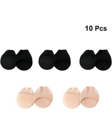 Exceart Women s No Show Toe Topper Socks - 5 Pairs Invisible Flat Mouth Liner Socks for Comfort (Black Skin Color) | International Shipping - Buy Online on GoSupps.com